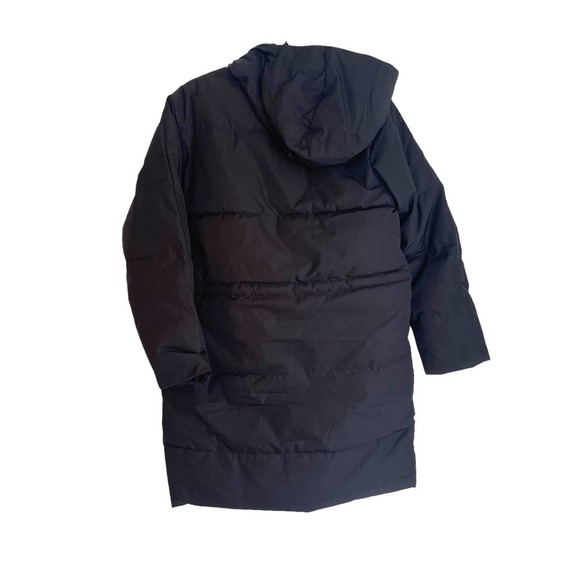 Everlane The ReNew Long Puffer Coat Long Sleeve Black Size Small NWT - Picture 4 of 13